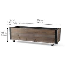 Not only does this deter rabbits, deer, and the like, it also makes weeding a snap as you don't have to bend over. Better Homes Gardens Cedar Raised Garden Bed With Wheels Driftwood Grey Walmart Com Walmart Com