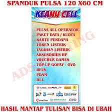 Contoh banner jual pulsa sepcont cuitan dokter. Disc Spanduk Banner Konter Pulsa Ukuran 60cm X 120cm Lazada Indonesia