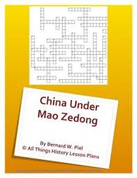 Mao Zedong And China Crossword Puzzle Crossword Puzzle Crossword Puzzles World History