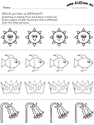 spot differences 4 worksheets pre k worksheets preschool writing