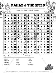 Clownfish coloring page rahab and the spies craft. Joshua 2 The Story Of Rahab Bible Word Search Puzzles Bible Word Search Puzzles