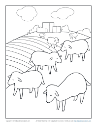 This coloring page features nephi praying to the lord. Bible Coloring Pages For Kids The Lost Sheep