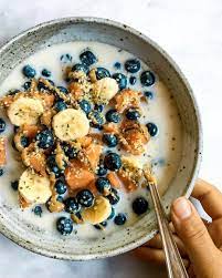This Is The Kinda Cereal I Want Every Morning Fast Food At Its Finest I Chopped Up 1 2 A Baked Sweet Pota Food Dairy Free Breakfast Recipes How To Eat Paleo