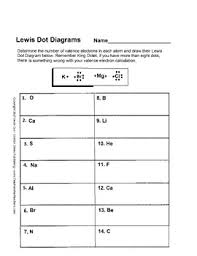 Lewis Dot Diagrams Worksheet Teachers Pay Teachers