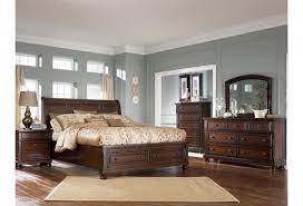 Ashley Furniture Porter House B697 78 76 99 King Sleigh Bed With Storage Footboard Furniture And Appliancemart Sleigh Beds