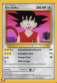 Goku 22nd Tournament Kid Goku Goku Cards