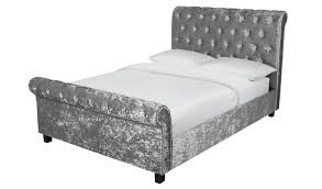 From faux leather to plush velvet and irresistibly soft fabrics. Buy Argos Home Penelope Crushed Velvet Kingsize Bed Silver Bed Frames Argos