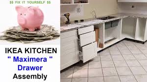 We chose ikea cabinets for our kitchen remodel because they are super cost effective, ingeniously designed, and good looking. Ikea Kitchen Maximera Drawer Assembly Youtube