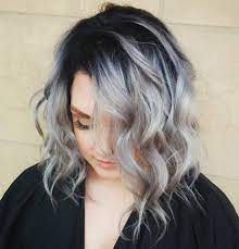 Black root touch up spray temporary hair color. Grey Silver Hair With Black Roots Novocom Top