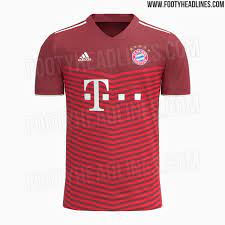 Both the golden club crest and the golden lettering and numbers on the back provide an elegant contrast to the dark shirt colour. Footy Headlines On Twitter Bayern Munchen 21 22 Home Kit Leaked Https T Co Wxwpppg7by