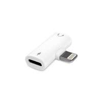 Aluratek Dual Lightning Adapter For Iphone 8 8plus 7 7plus X 10 Xr Xs Xs Splitter For Headphone Audio Charge Adl01f Micro Center
