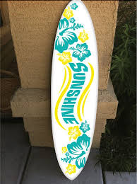 Wall Hanging Surf Board Surfboard Decor Hawaiian Beach Surfing Beach Decor Surfboard Decor Surfboard Wall Art Beach Decor