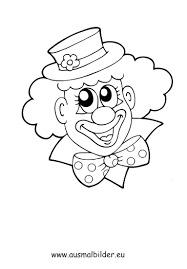 Ausmalbilder Zirkus Ausmalbilder Clown Zeichnen Clown Basteln Vorlage