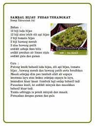 Sambal Hijau Cooking Recipes Homemade Spices Recipes