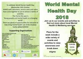 It has been incredible to see so many people talking about mental health, showing that when we get our heads together we really can. What S On World Mental Health Day 2018 Creativity Works