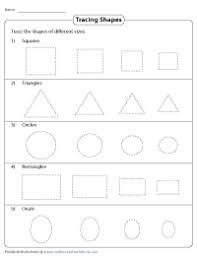 Each shape worksheet features tracing practice to build fine motor skills. Shapes Worksheets For Kindergarten