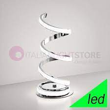 In fact, this dimmable led with stainless steel can be a fantastic living room lighting, room light, bedside lamp, hallway light, outdoor lighting, spiral room lamp or a modern home decor for your apartment. Spiral Led Table Lamp Modern Design Perenz