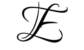 Cursive E Lowercase Lovely collage and calligraphy postcards.