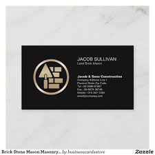 Brick Stone Mason Masonry Construction Business Card Zazzle Com Construction Business Cards Masonry Construction Brick And Stone
