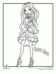 Printable raven queen coloring page. Ever After High Coloring Pages Woo Jr Kids Activities Ever After High High Coloring Pages Raven Queen