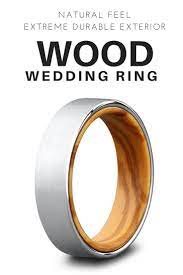 Silver Class Brushed Silver Olive Wood Ring In 2020 Wood Wedding Ring His And Hers Rings Mens Wedding Rings Unique
