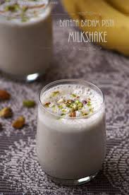 Banana Almond Pistachio Milkshake Recipe Milkshake Without Ice Cream Recipe Milkshake Recipes Recipes Smoothie Recipes Healthy Breakfast