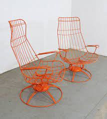 Wrought iron patio furniture sunbrella table chairs and chaise pool lounge $2,500 (phoenix central/south phx ) pic hide this posting restore restore this posting. Pair Of Mid Century Modern Homecrest Riviera Siesta Swivel Rocker Lounge Chairs For Sale At 1stdibs