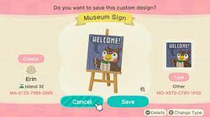 Welcome Museum Sign Animal Crossing Pattern Gallery Custom Designs Animal Crossing Animal Crossing Villagers Animal Crossing Guide