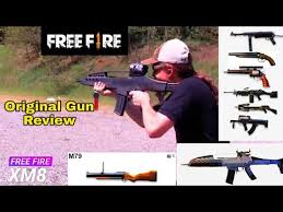 It has a medium rate of fire and medium range. Free Fire All Gun Review Real Life Free Fire Original Gun Test Youtube