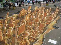 Sidewalk Chalk Drawings 3d Pavement Art And Anamorphic