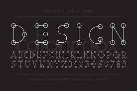 This page allows you to easily type phonetic transcriptions in the international phonetic alphabet it provides all the official symbols of the international phonetic alphabet (including those for tones) and. Vector Designer Minimalistic Font Stock Vector Colourbox