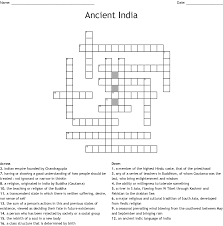 Maybe you would like to learn more about one of these? Ancient India Crossword Wordmint