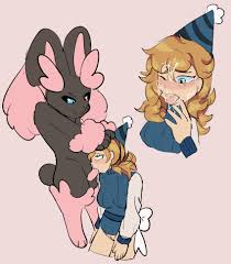 Rule 34 - Absurd Res Birthday Hat Bloowolfy Bodily Fluids Cum Cum On Face  Duo Fellatio Female Generation 4 Pokemon Genital Fluids Heterochromia Hi  Res Human Interspecies Lagomorph Lopunny Male Malefemale Mammal