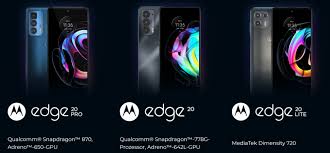 The motorola edge 20 series includes the edge 20 pro, edge 20, and the edge 20 lite. U6twf7v0zonvqm