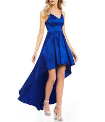 Shop For B Darlin Spaghetti Strap Long High Low Dress At Dillards Com Visit Dillards Com To Find Blue High Low Dress High Low Prom Dresses Grad Dresses Long