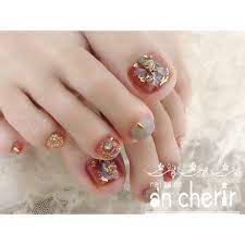 フット シェル ancherirのネイルデザイン no 3937843 ネイルブック つま先ネイルデザイン フットネイル デザイン ペディキュアネイルデザイン