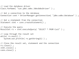 Jdbc Sample Code Using Metadata