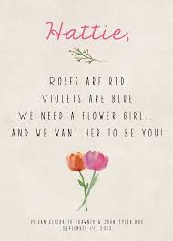 What Does A Flower Girl Do Ask Emmaline Emmaline Bride Flower Girl Card Flower Girl Invitation Flower Girl