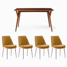 Shop our modern kitchen tables & furniture essentials. West Elm Mid Century 39 55 Expandable Dining Table 4 Finley Low Back Upholstered Dining Chairs Set Shopstyle