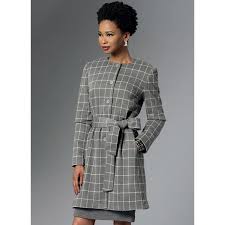 Entdecken sie die aktuelle damen kollektion 2021 von moncler, herno, add u.v.m. Jacke Gurtel Kleid Vogue 9123 Schnittmuster Mantel Jacken Stoffe De
