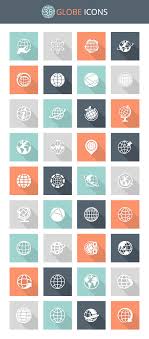 Flat Globe Icon Set Freebie 7 Super Dev Resources Globe Icon Globe Logo Globe