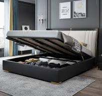 Shop Our 1.8 1.5 Meters Nordic Luxury Leather Bed Storage