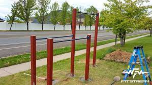 How To Make An Outdoor Pull Up Bar And Parallel Bars Diy Fitness Equipment Fitstream Pull Up Bar Diy Pull Up Bar Outdoor Pull Up Bar
