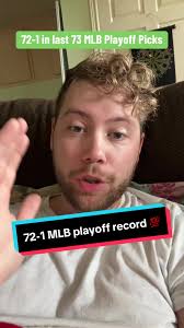 72-1 in my last 73 MLB Playoff picks 💯 #mlbplayoffs #mlb #baseball