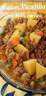 Mexican Picadillo Mexican Food Recipes Authentic Ground Beef And Potatoes Mexican Food Recipes