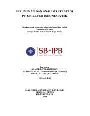 Bermakna, dalam menggambarkan strategi komunikasi pemasaran yang. 20191007 V3 Perumusan Dan Analisis Strategi Unilever Docx Perumusan Dan Analisis Strategi Pt Unilever Indonesia Tbk Diajukan Untuk Memenuhi Salah Satu Course Hero