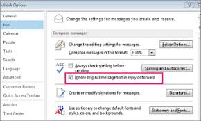 Microsoft Office Tutorials Don T Spell Check Original Message In Replies Or Forwards