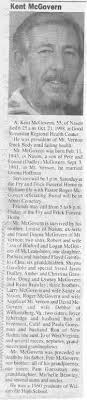 A. Kent McGovern Obituary