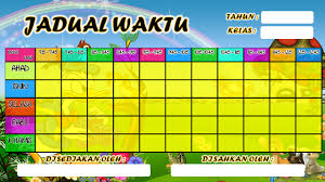 * pusat tuisyen berhak menukarkan susun atur jadual dengan persetujuan ibu bapa. Pkskkm2 Template Jadual Waktu