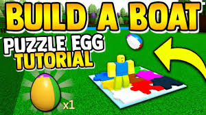 March 6, 2021march 6, 2021 by admin. New Puzzle Egg Tutorial Build A Boat For Treasure Roblox Youtube